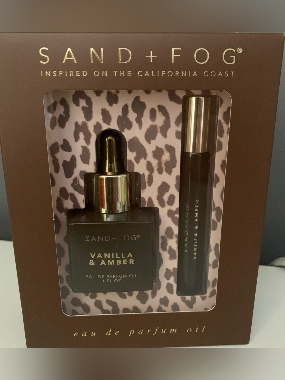 Sand + Fog Vanilla & Amber Perfume Oil Gift Set